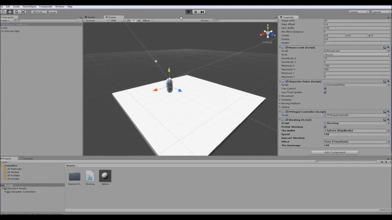 Unity Shooting Script Free Script Included Youtube