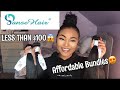 PANSE HAIR REVIEW | AMAZON | AFFORDABLE BUNDLE JET BLACK PERUVIAN LESS THAN $100 18, 20, 22 😍