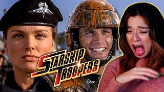 Close to PUKING watching Starship Troopers #firsttimewatching