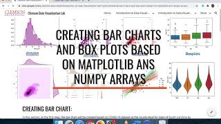 Creating bar charts and box plots (Python)
