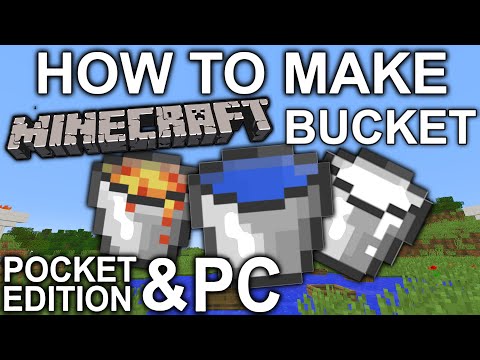 How to Make A Minecraft Bucket Pocket Edition & PC - Xbox - PS4 - PS3 How to Make A Minecraft Bucket Pocket Edition & PC - Xbox - PS4 - PS3