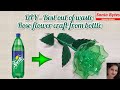 ROSE WATER CRAFT FROM WASTE BOTTLE - Home Decor Ideas - 5 Minute Craft Ideas - Plastic Bottles Craft