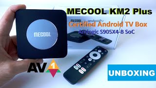 🔥MECOOL KM2 Plus Google & Netflix Certified Android 11 S905X4-B TV Box (AV1 decoding) Unboxing