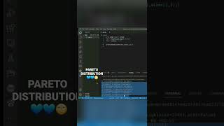 Pareto distribution #developer #python #programming #pythonprogramming #code #numpy #codes
