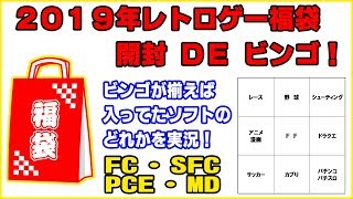 【2019年】レトロゲーム福袋何本も買ってみた開封＆ビンゴ