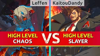 GGST ▰ Leffen (Happy Chaos) vs KaitouDandy (Slayer). High Level Gameplay