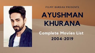 Ayushman Khurana | Complete Movies List | 2004-2019