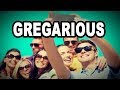 Learn English Words: GREGARIOUS - Meaning, Vocabulary with Pictures and Examples