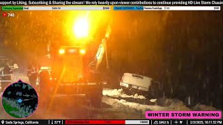 🔴 SNOW STORM IN CALIFORNIA - LIVE STORM CHASERS