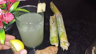 simple 😋sugar cane juice🍹 recipe in telugu | ఇంట్లోనే చెరకు రసం తయారీ