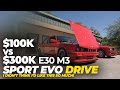 Driving $100,000 E30 M3 and $300,000 E30 M3 Sport Evo Back to Back