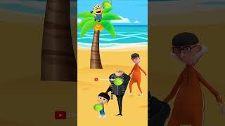 Vector hit by coconut #animation #cartoon #funny