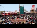 watch thousands of devotees pull 13 metre high chariot at kapaleeswarar temple in chennai