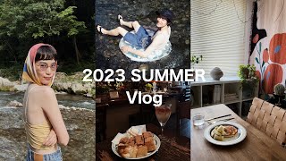 【Vlog】夏の思い出まとめ🏠🌻〜おうちパンケーキ・秋川渓谷・神田〜