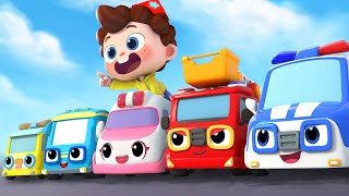 Neo \u0026 Lima Mobil Kecil 🚗🚓🚒| Lagu Anak-anak | Ayo ! Neo | Lagu mobil | BabyBus Bahasa Indonesia