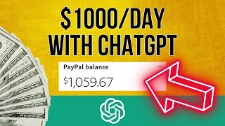 $1,000 PER DAY WITH CHATGPT AI (Make Money Online 2023)