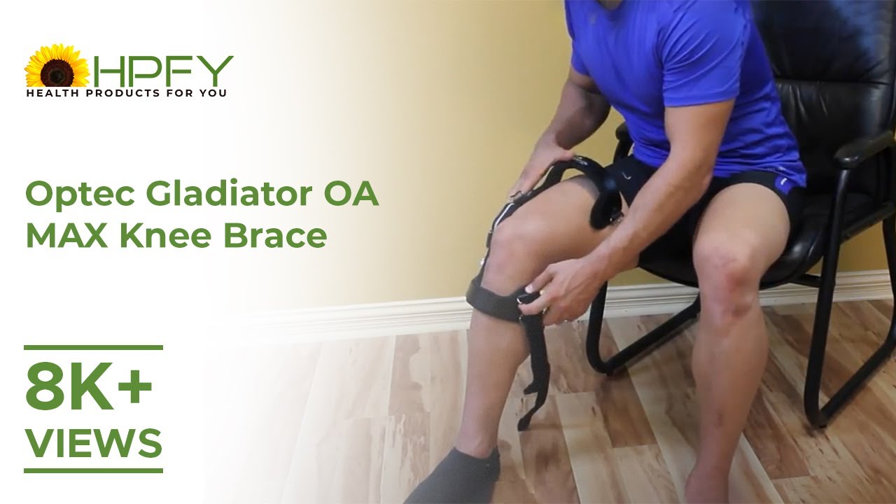 Optec Gladiator OA MAX Knee Brace - YouTube