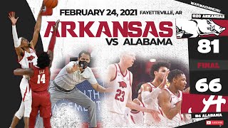 #20 Arkansas vs. #6 Alabama 2/24/2021