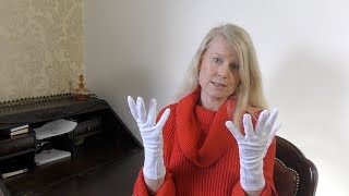 White Cotton Gloves - For Day and Night Wear for People with Eczema