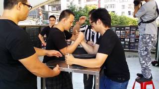 重量級 25 阿廷VS文豪 Taiwan ArmWrestling Championship --- 20140727 80-90KG