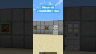 Minecraft Combo Lock - Tutorial #shorts