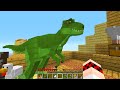 jogando com dinossauro em apenas um bloco no minecraft