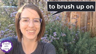 Phrasal Verb - to brush up on