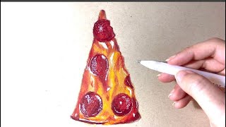 رسم بيتزا بالرصاص والخطوات - videos