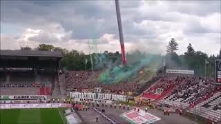 Dresden Hoolignas in Karlsruhe ;  Karlsruher SC vs Dynamo Dresden