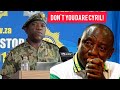 Gen Nhlanhla Mkhwanazi sent a strong message to Cyril Ramaphosa about this