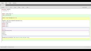 Blue Java : Series program part 26