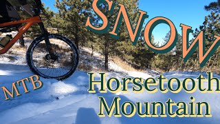 Horsetooth Mountain in the Snow | Towers to Carey Springs to Sawmill | Fort Collins, CO