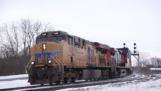 CN Q148 - UP 7814 East at Paris Junction (February 17 2019)