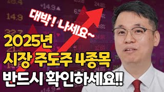 2025년 시장 주도주 4종목 확인하세요!!