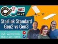 Starlink Standard Gen2 vs Gen3 Dish - Hands on Analysis of Power Use, Speed & Form Factor