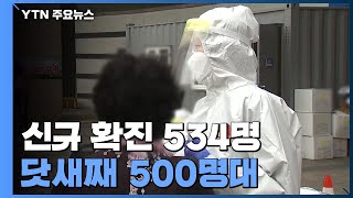 코로나19 신규 확진 534명...닷새째 500명대 / YTN