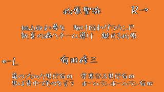 【MIDI】巨人松原聖弥の応援歌と巨人有田修三の応援歌を合わせてみた【比較動画】