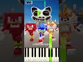 Sonic.EXE Frog & Monster Smile Cat VS Aphmau & Kawaii Chan @Mtime4 - Piano Tutorial