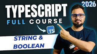 TypeScript Tutorial #8 - String & Boolean Data Types