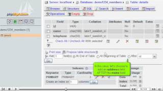 How to insert fields into database tables with phpMyAdmin by VodaHost web hosting