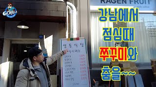 [고릴라쇼쇼쇼TV] 강남에서 점심때 쭈꾸미와 춤을~~, 쭈꾸미 먹고 고릴라가 피똥 싼 SSUL~~