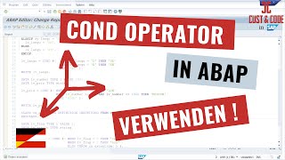 COND Operator in SAP ABAP verwenden [7.40] [deutsch]