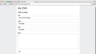 Learn PHP Basic CMS 1