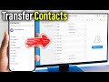 export contacts from iphone to computer