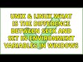 Unix & Linux: What is the difference between SETX and SET in environment variables in Windows