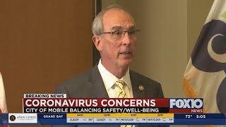 Mobile Mayor Sandy Stimpson addresses coronavirus concerns