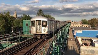 NYC Subway HD 60fps: R42 J Train Departs Cypress Hills (10/3/18)