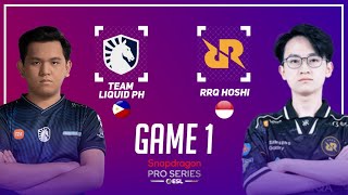 TEAM LIQUID PH vs RRQ HOSHI GAME 1 | TLID vs RRQ GAME 1 | ESL SNAPDRAGON PRO SERIES