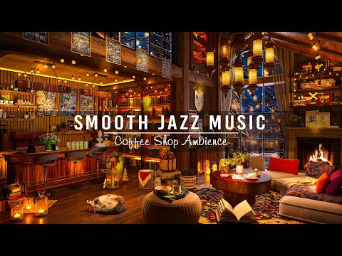 Smooth Jazz Instrumental Music  Cozy Coffee Shop Ambience  Relaxing Jazz Music to Work,Study,Focus