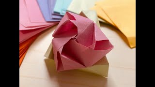 How to fold Origami Transforming Rose